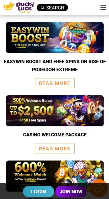 Bonuses Available in the DuckyLuck App